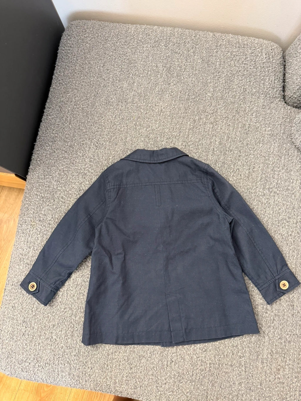Newbie new navy blue cotton trench jacket - view 5