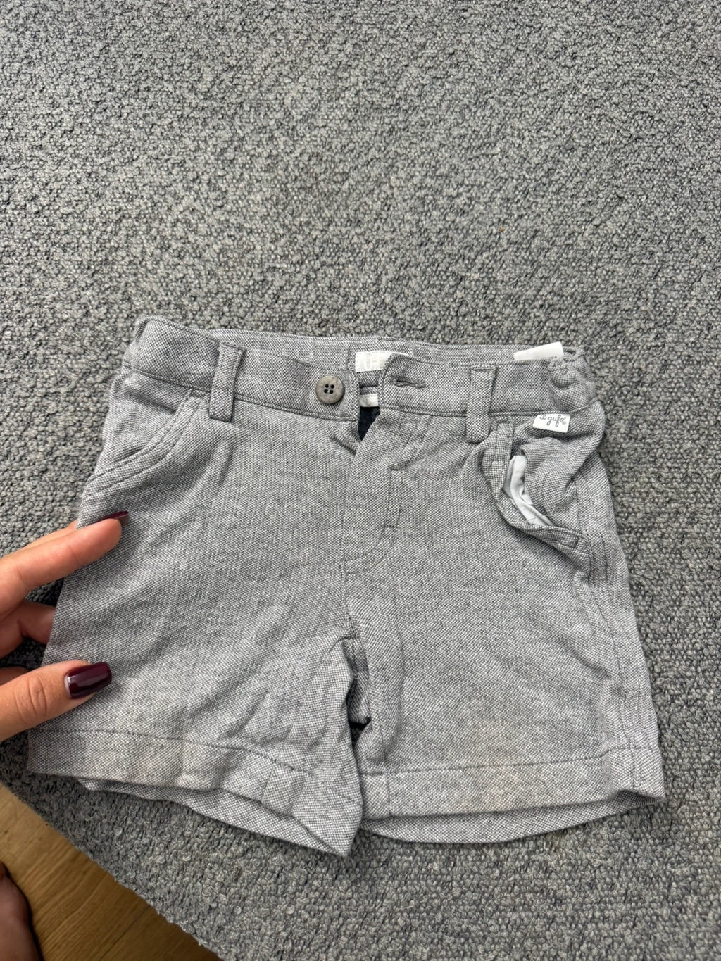 Il Gufo grey cotton shorts