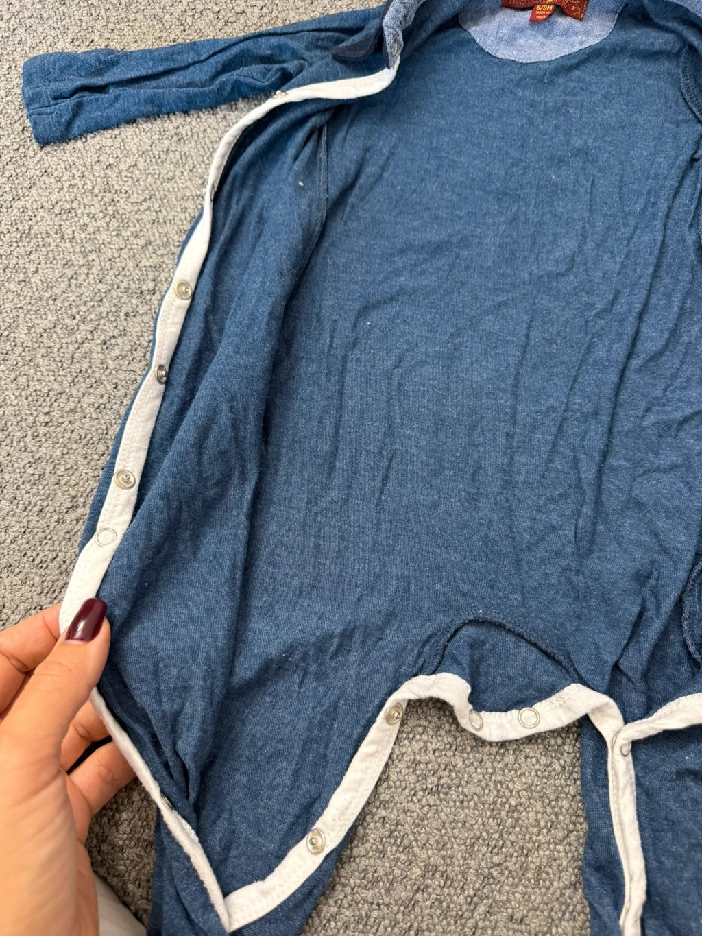 7 For All Mankind navy cotton sleepsuit - view 4