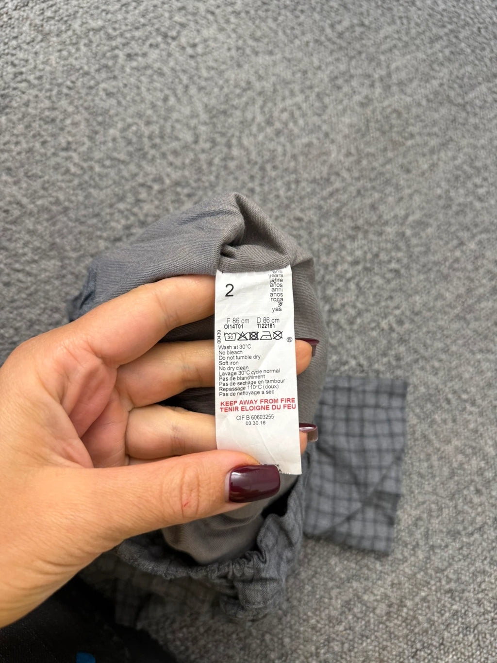 Tartine et Chocolat grey cotton pants - view 5