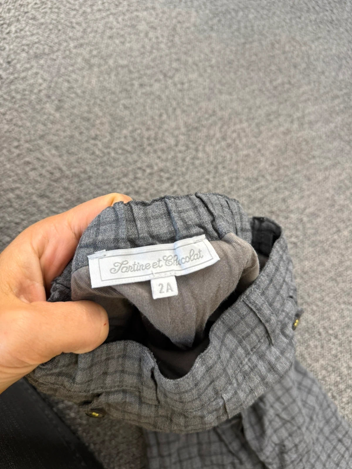 Tartine et Chocolat grey cotton pants - view 4
