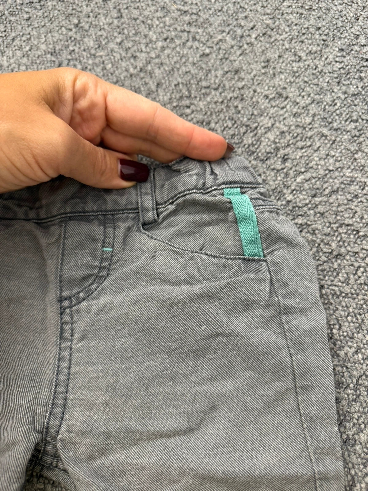 Tartine et Chocolat grey linen cotton pants - view 3