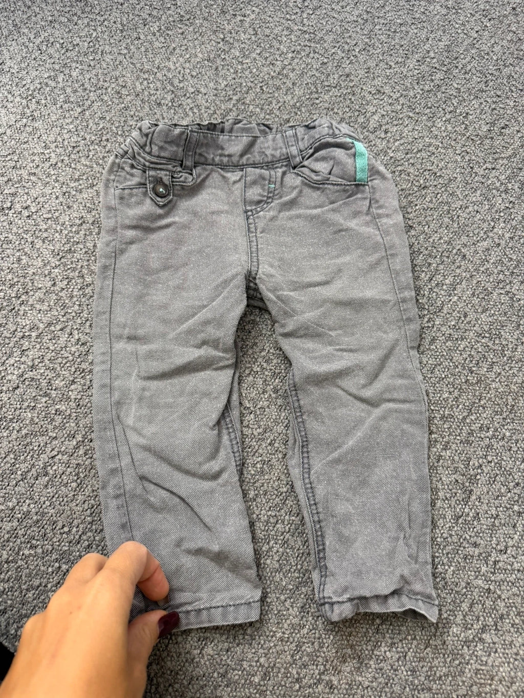Tartine et Chocolat grey linen cotton pants