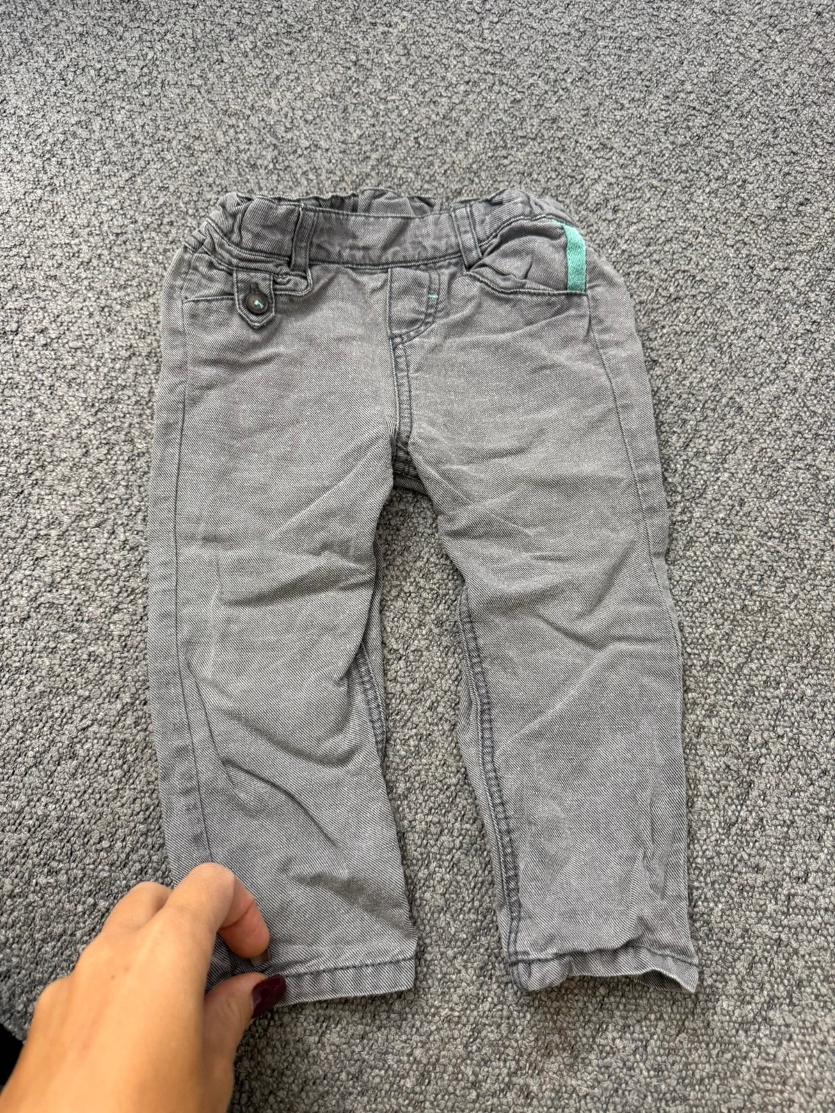 Tartine et Chocolat grey linen cotton pants