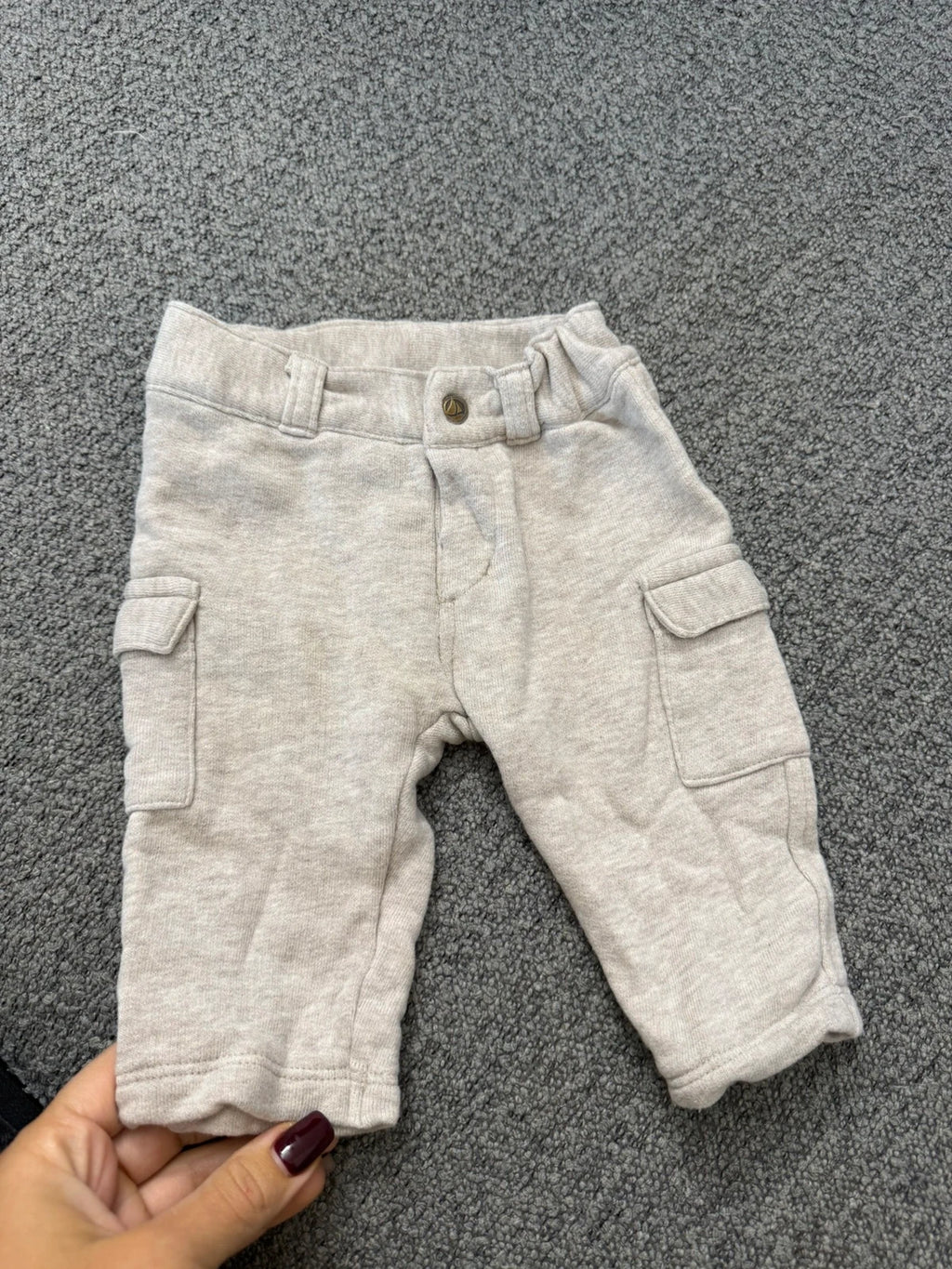 Petit Bateau beige cotton pants