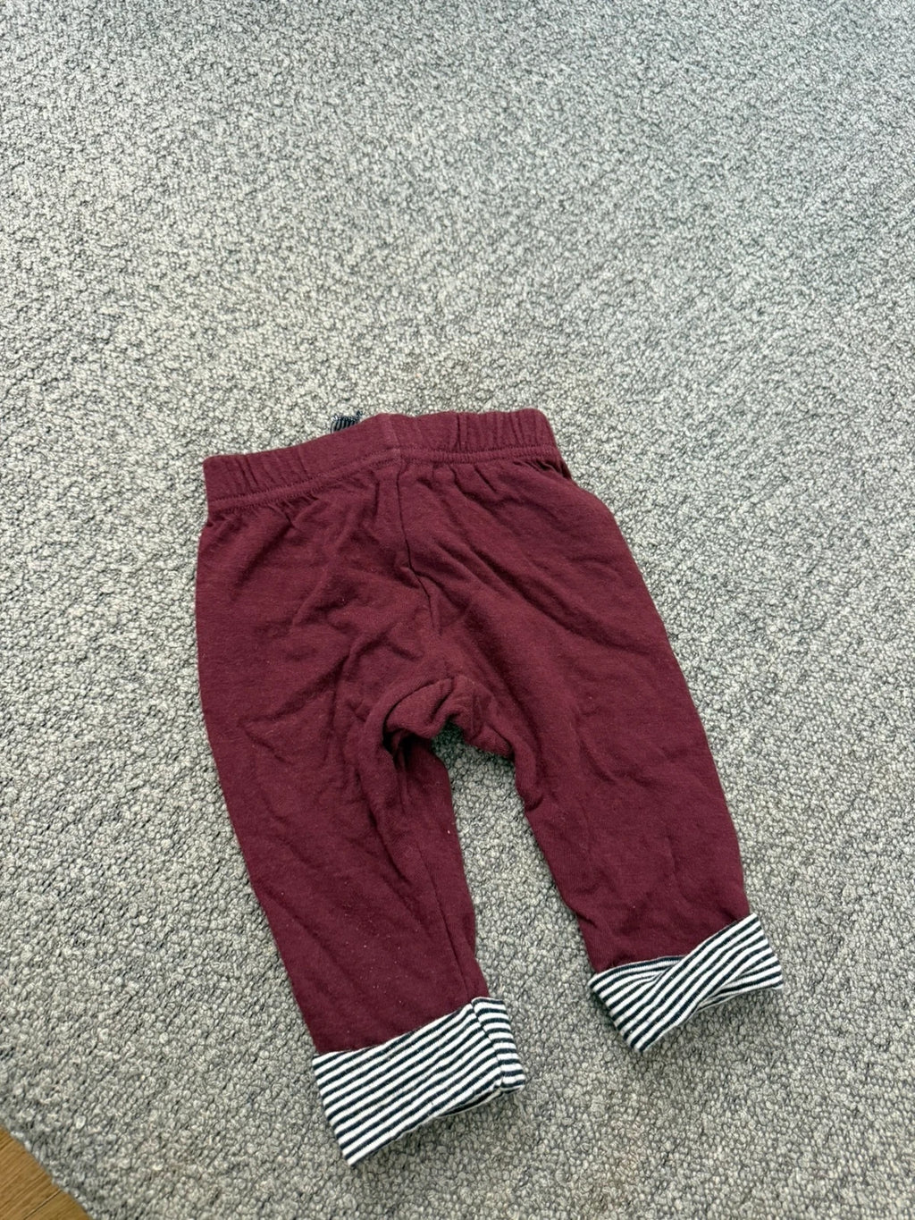 Petit Bateau burgundy cotton pants - view 4