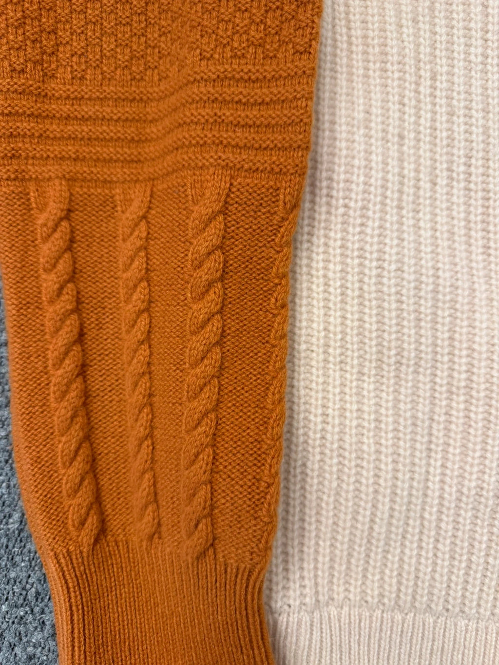 Momoni new cream beige wool knitted cardigan - view 4