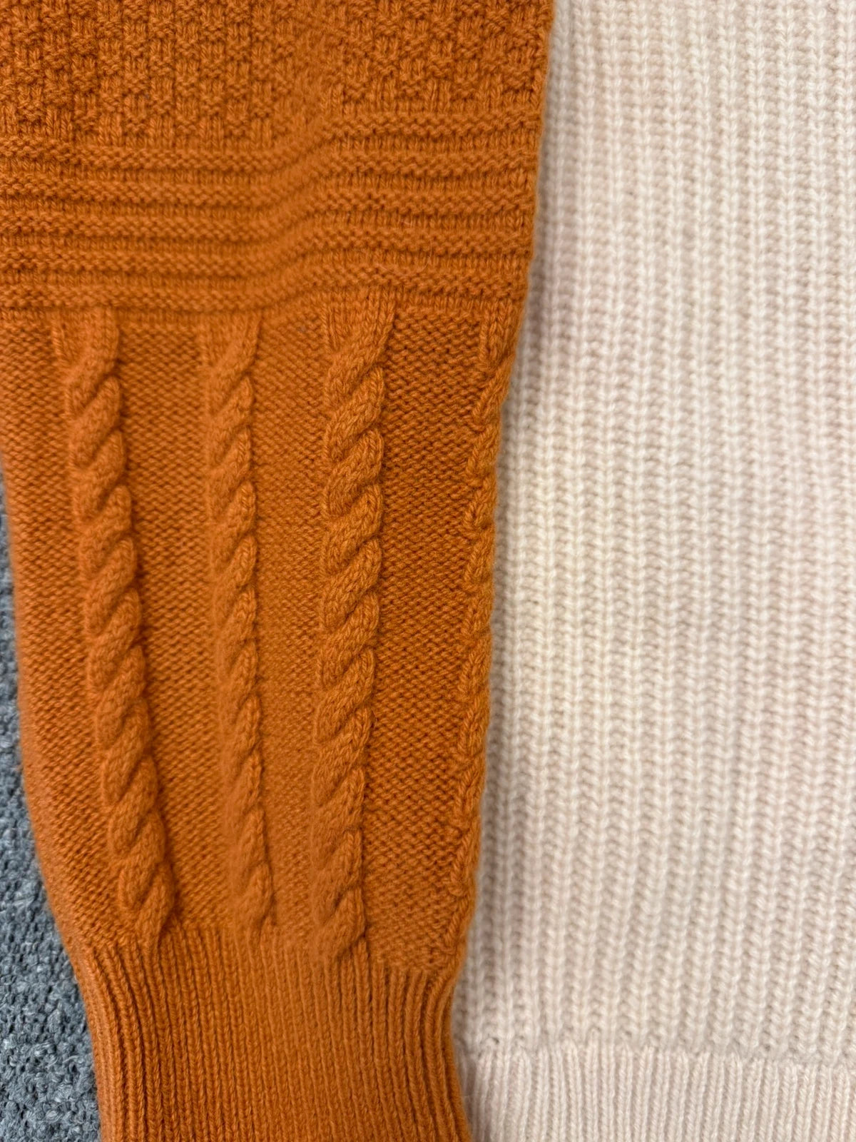 Momoni new cream beige wool knitted cardigan - view 4