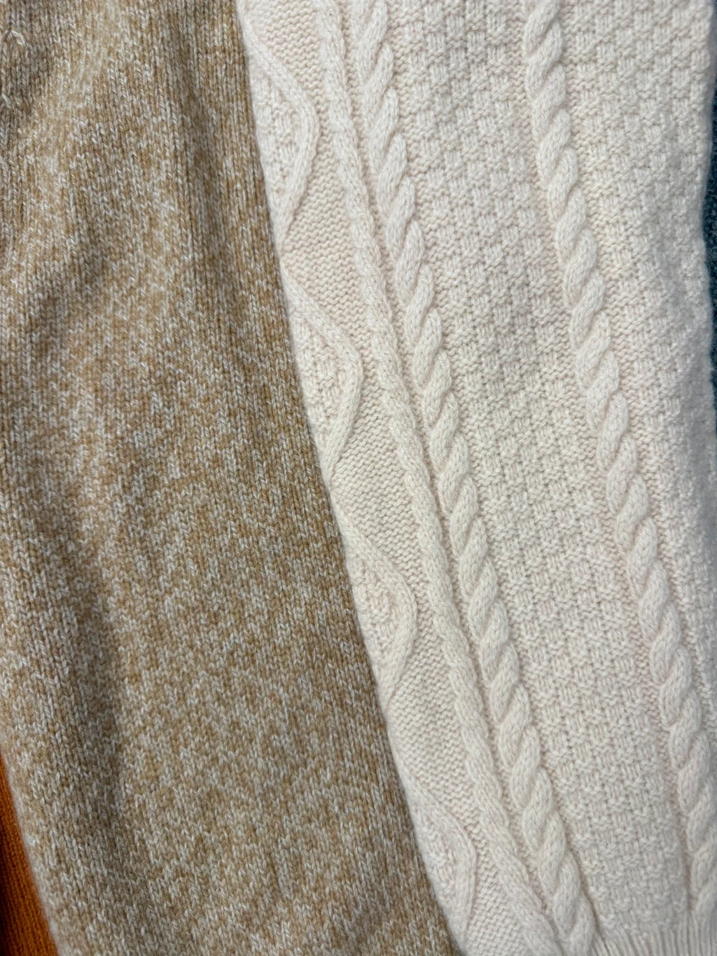 Momoni new cream beige wool knitted cardigan - view 5