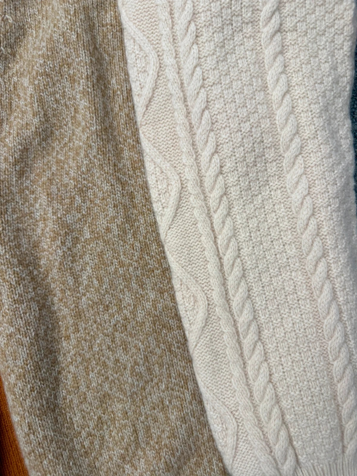 Momoni new cream beige wool knitted cardigan - view 5