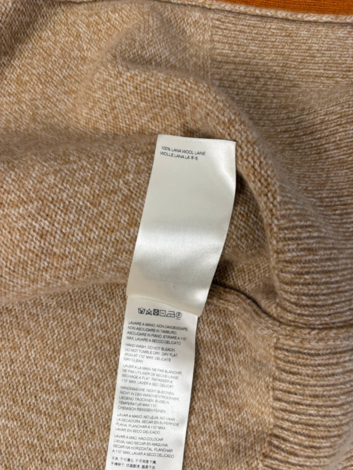 Momoni new cream beige wool knitted cardigan - view 9