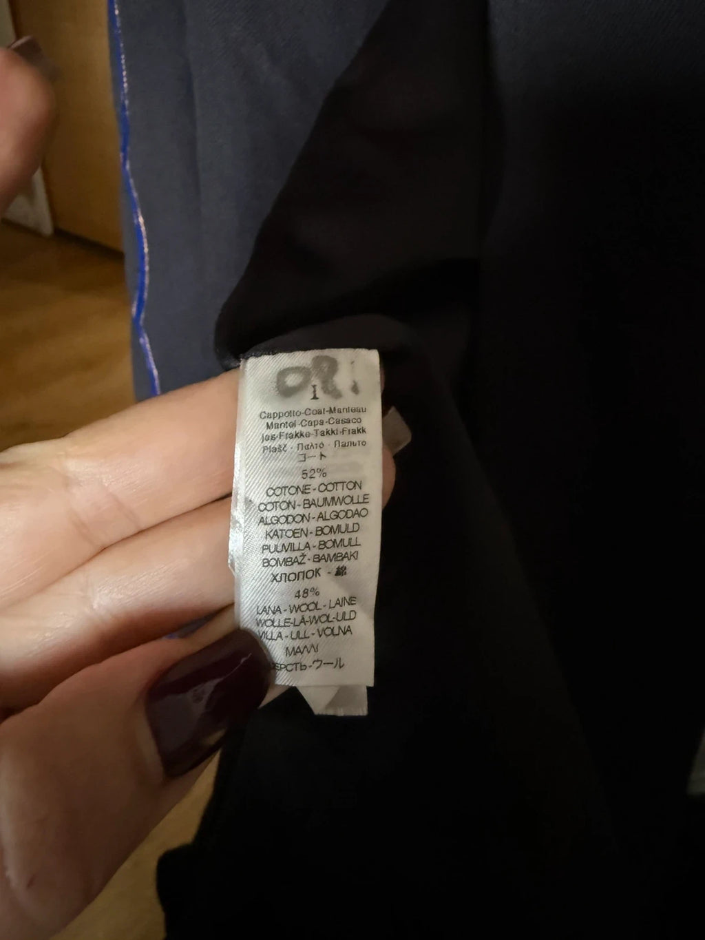Forte Forte black embroidered cotton wool belted coat - view 12
