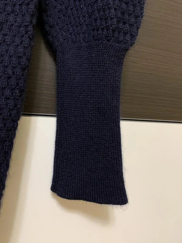 Leetha navy cashmere silk sweater - view 5