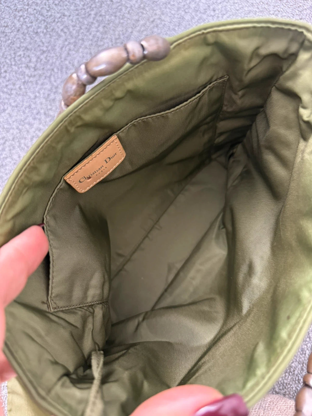 Christian Dior vintage beige small leather bag - view 17