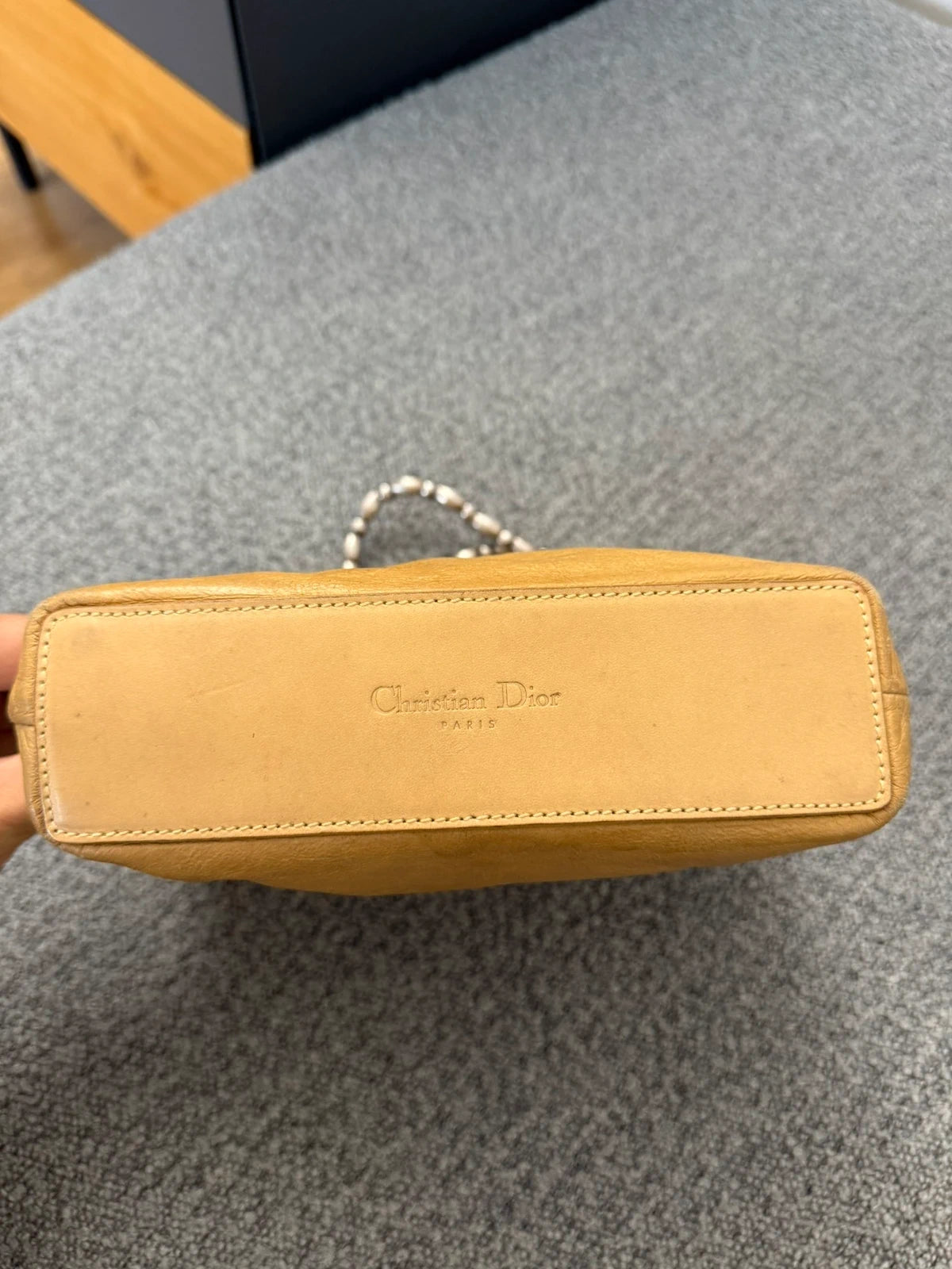 Christian Dior vintage beige small leather bag - view 8