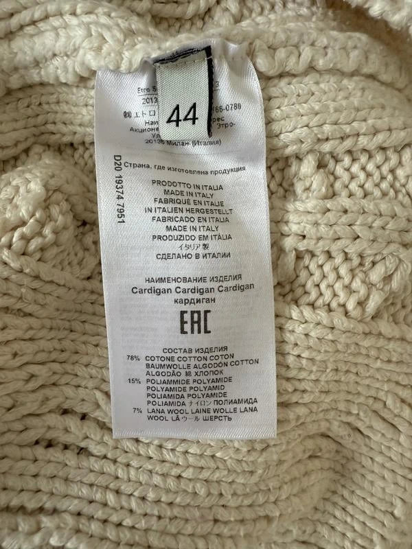 Etro cotton embroidered cardigan - view 3