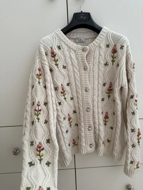 Etro cotton embroidered cardigan - view 4