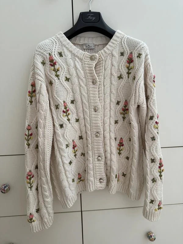 Etro cotton embroidered cardigan