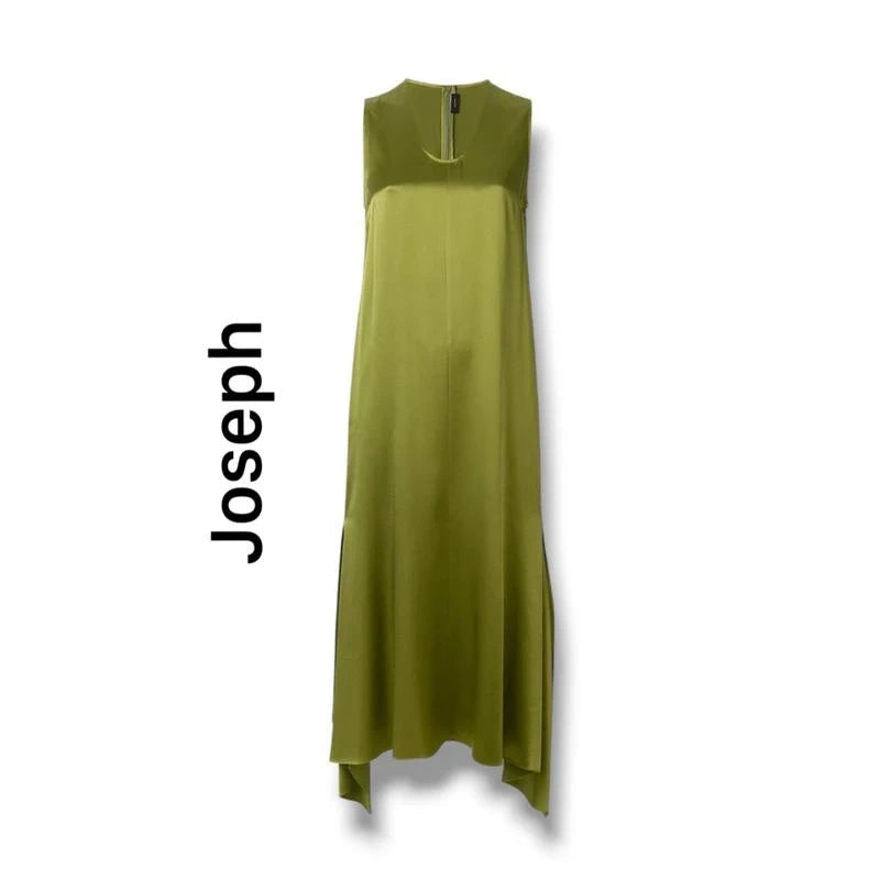 Joseph Reid silk satin green long dress - view 2