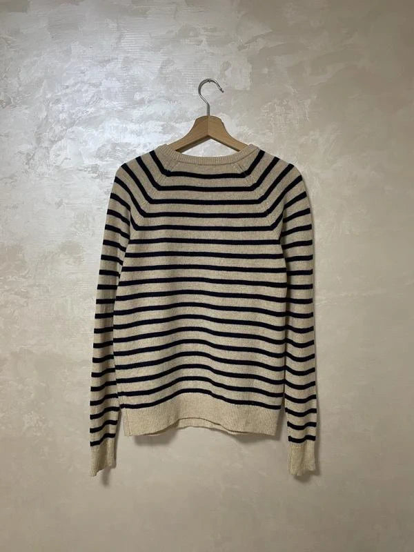 Ganni striped wool yak pullover jumper - view 5