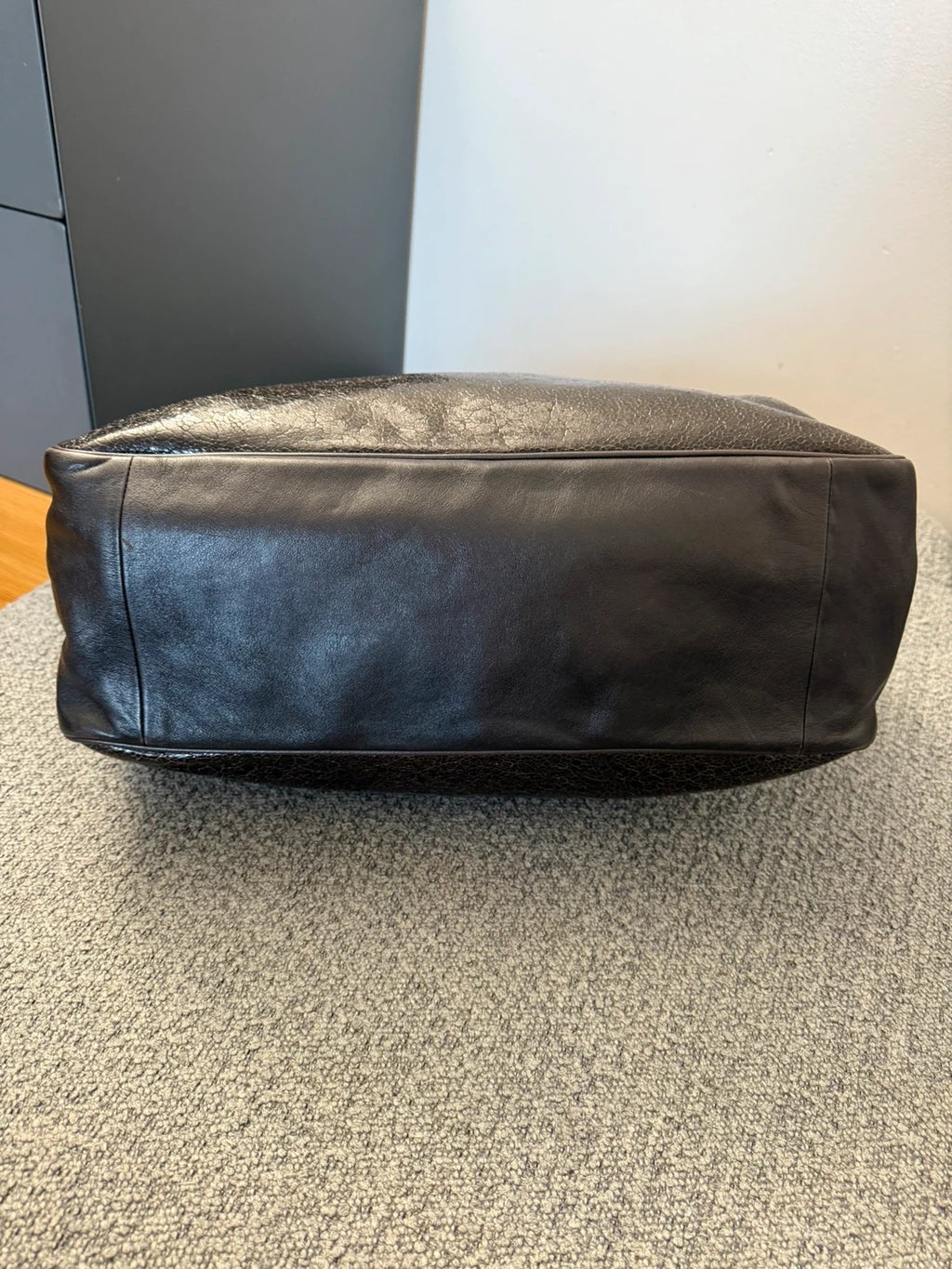 Longchamp roseau big chocolate brown leather bag - view 11