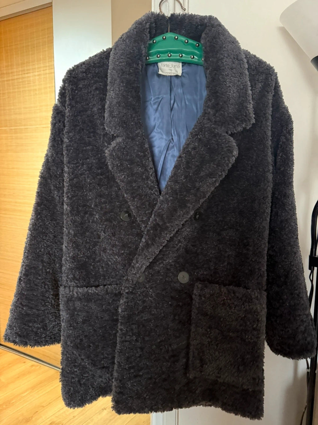 Forte Forte anthracite fur coat - view 3
