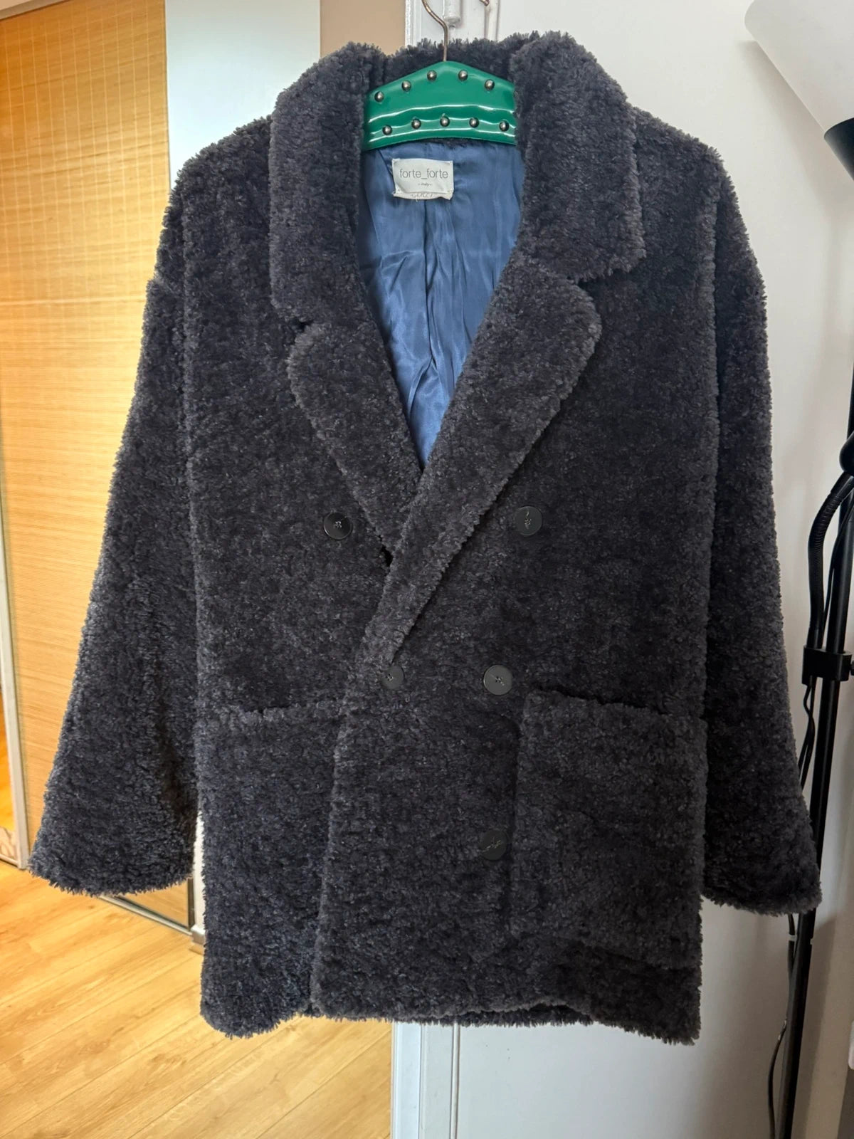 Forte Forte anthracite fur coat