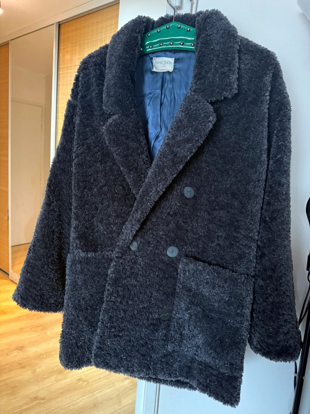 Forte Forte anthracite fur coat - view 2