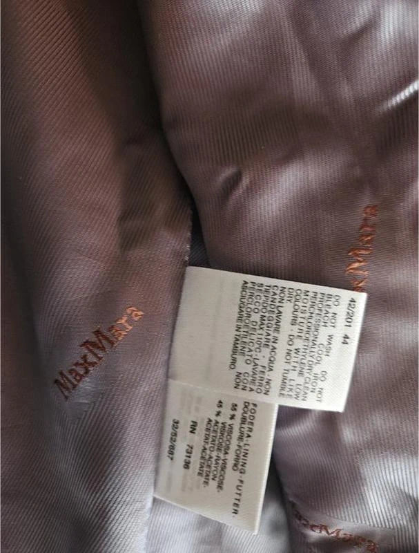 Max Mara anthracite black wool angora short coat jacket - view 4