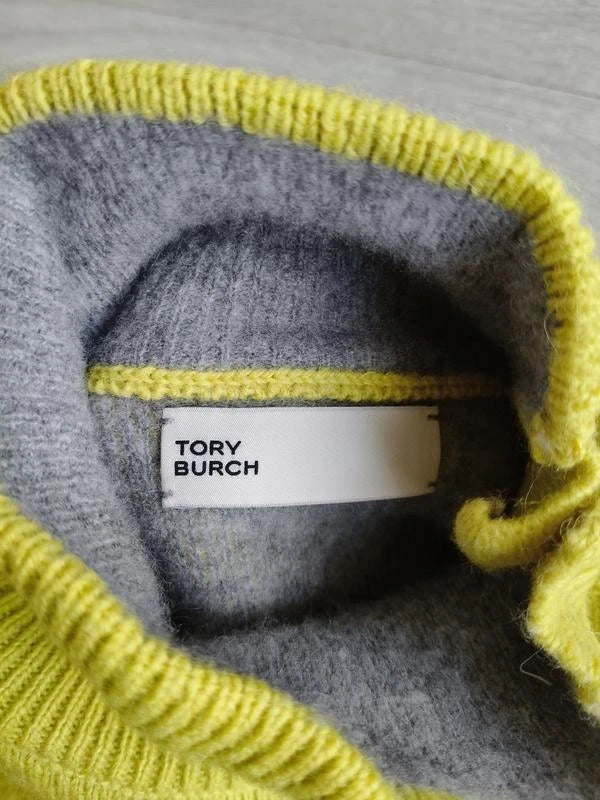 Tory Burch kiwi wool cashmere turtleneck sweater - view 4