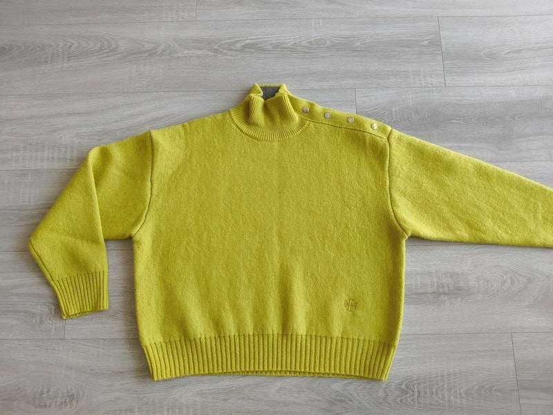 Tory Burch kiwi wool cashmere turtleneck sweater