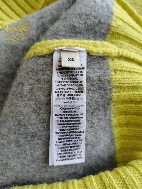 Tory Burch kiwi wool cashmere turtleneck sweater - view 5