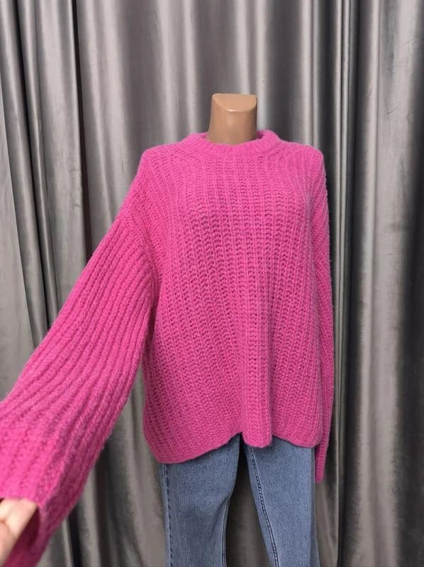 By Malene Birger pink fuchsia alpaca sweater