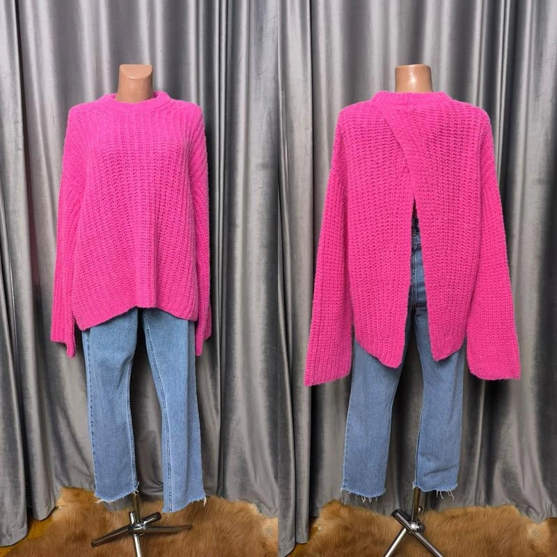 By Malene Birger pink fuchsia alpaca sweater - view 2