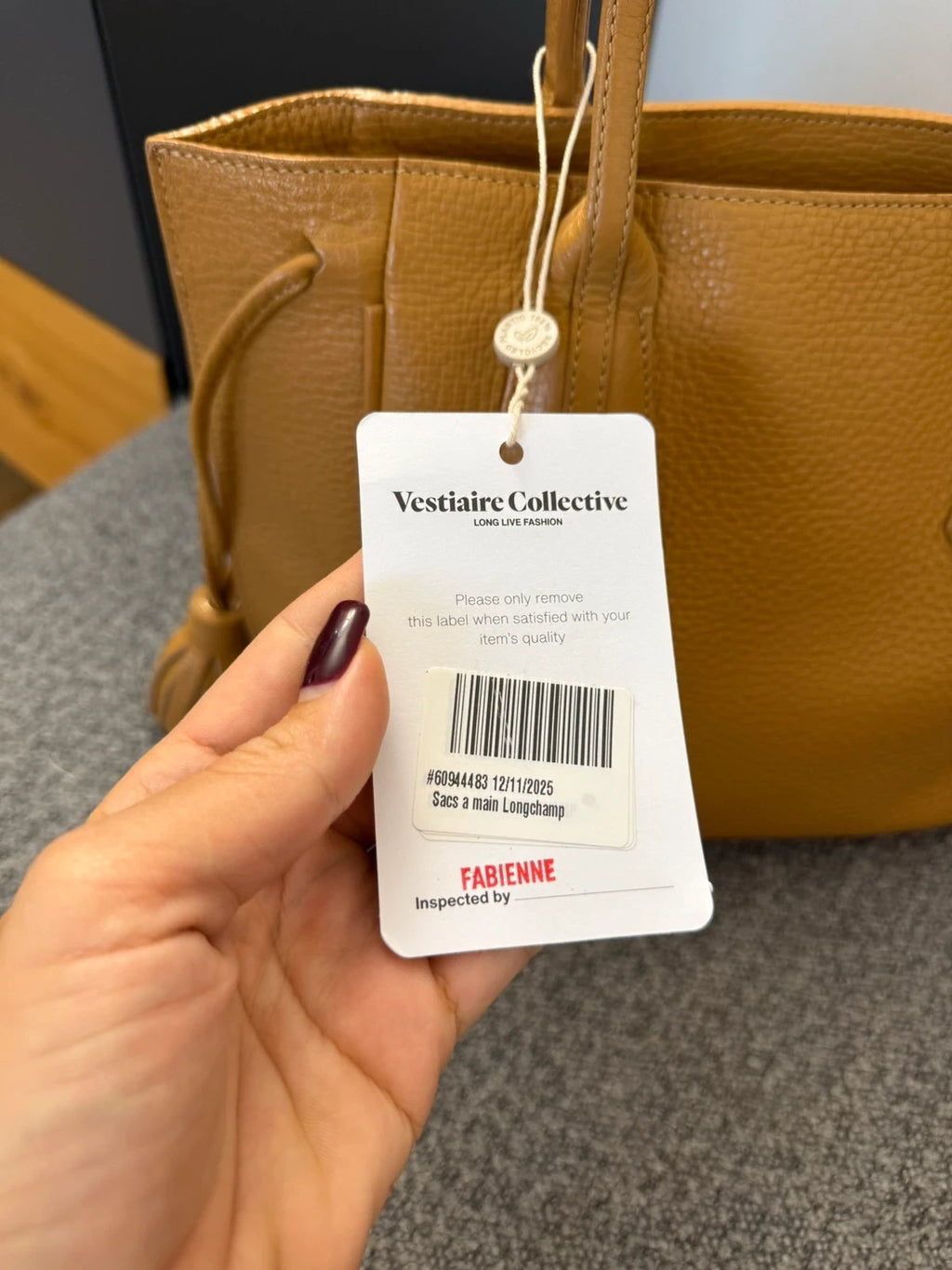 Longchamp Penelope beige leather bag - view 3