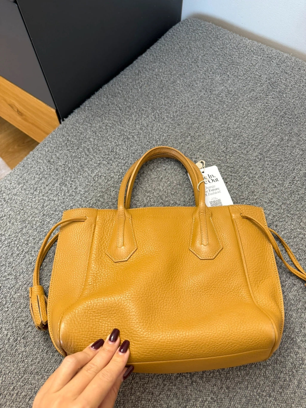Longchamp Penelope beige leather bag - view 6