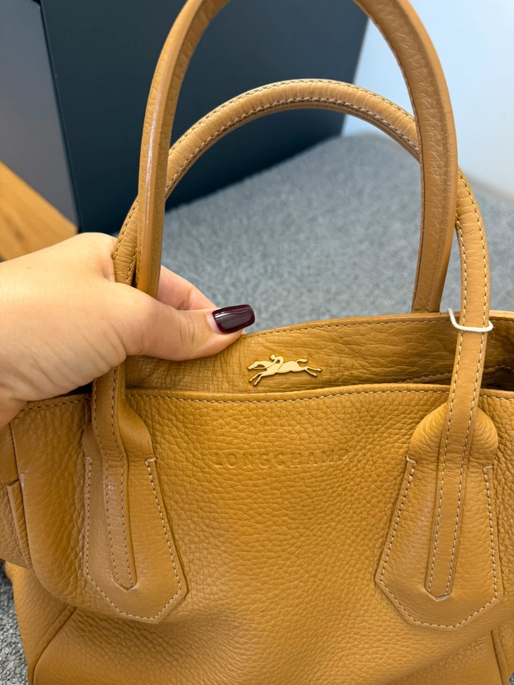 Longchamp Penelope beige leather bag - view 5