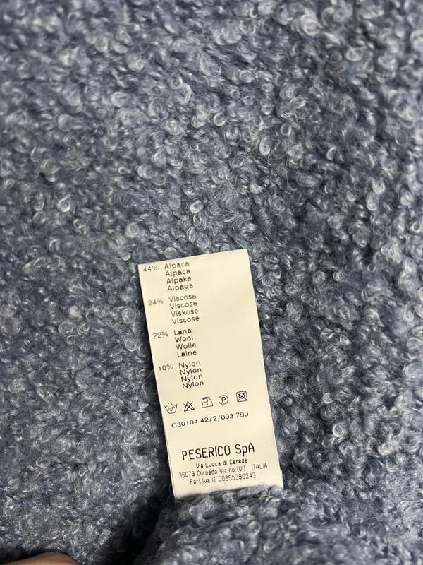 Peserico blue alpaca jumper sweater - view 4