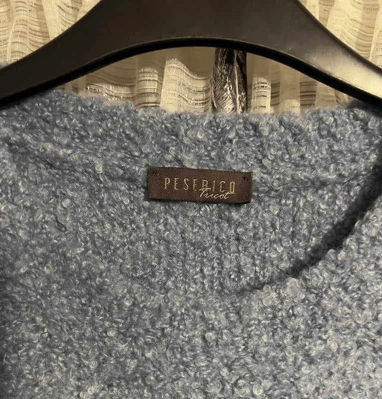 Peserico blue alpaca jumper sweater - view 3