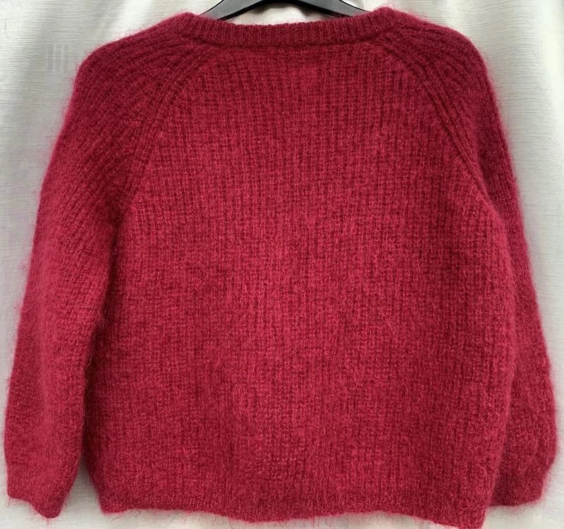 Des Petits Hauts Bulin kid mohair burgundy sweater jumper - view 2