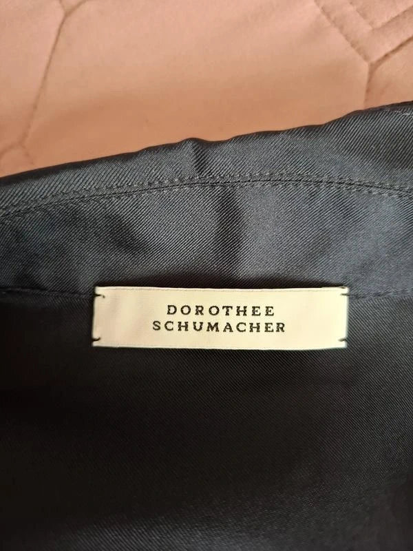 Dorothee Schumacher navy silk shirt blouse - view 4