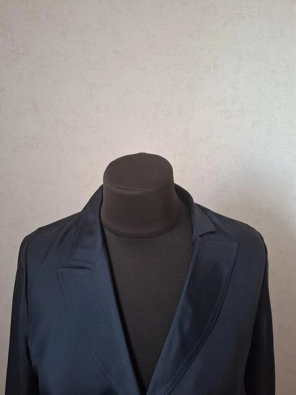 Dorothee Schumacher navy silk shirt blouse - view 2