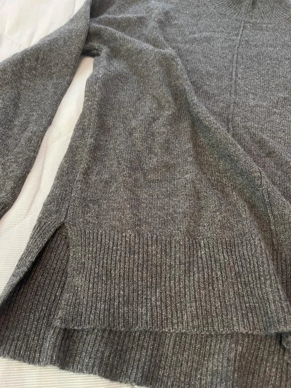 Theory new grey cashmere turtleneck sweater - view 8