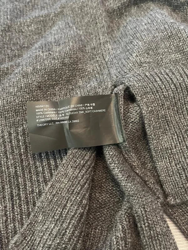 Theory new grey cashmere turtleneck sweater - view 7