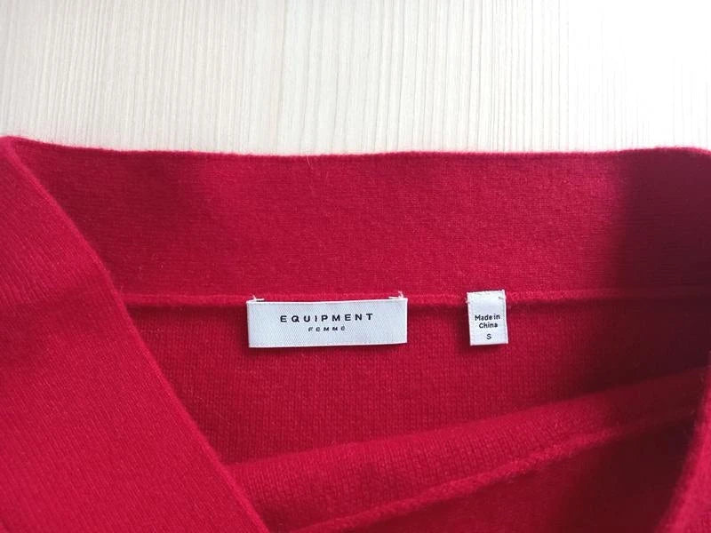 Equipment red 100% cashmere long skirt - view 8