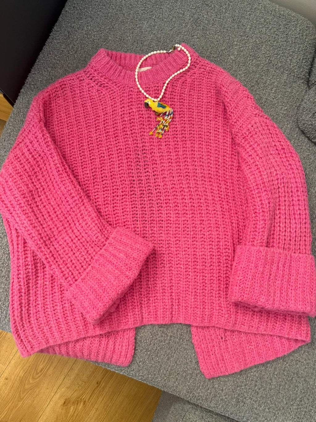 By Malene Birger alpaca pink oversize jumper sweater