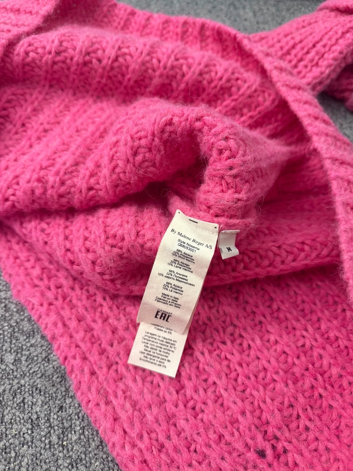 By Malene Birger alpaca pink oversize jumper sweater - view 5