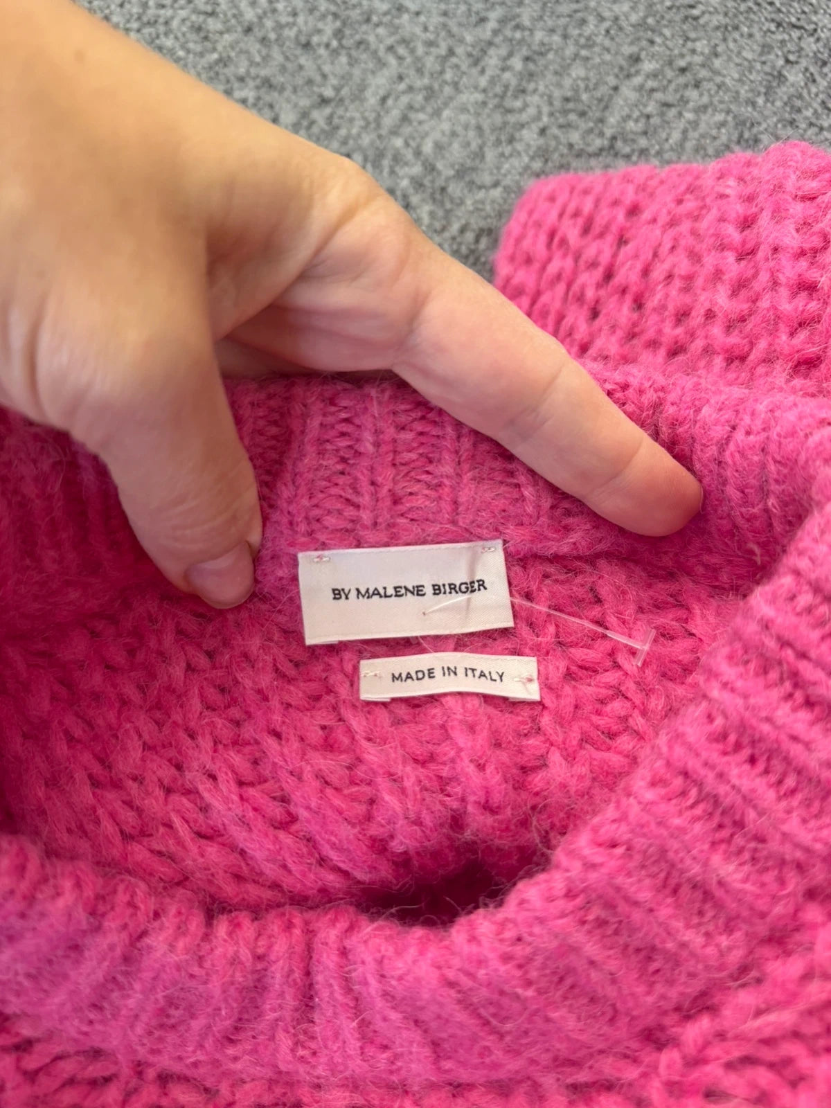 By Malene Birger alpaca pink oversize jumper sweater - view 7
