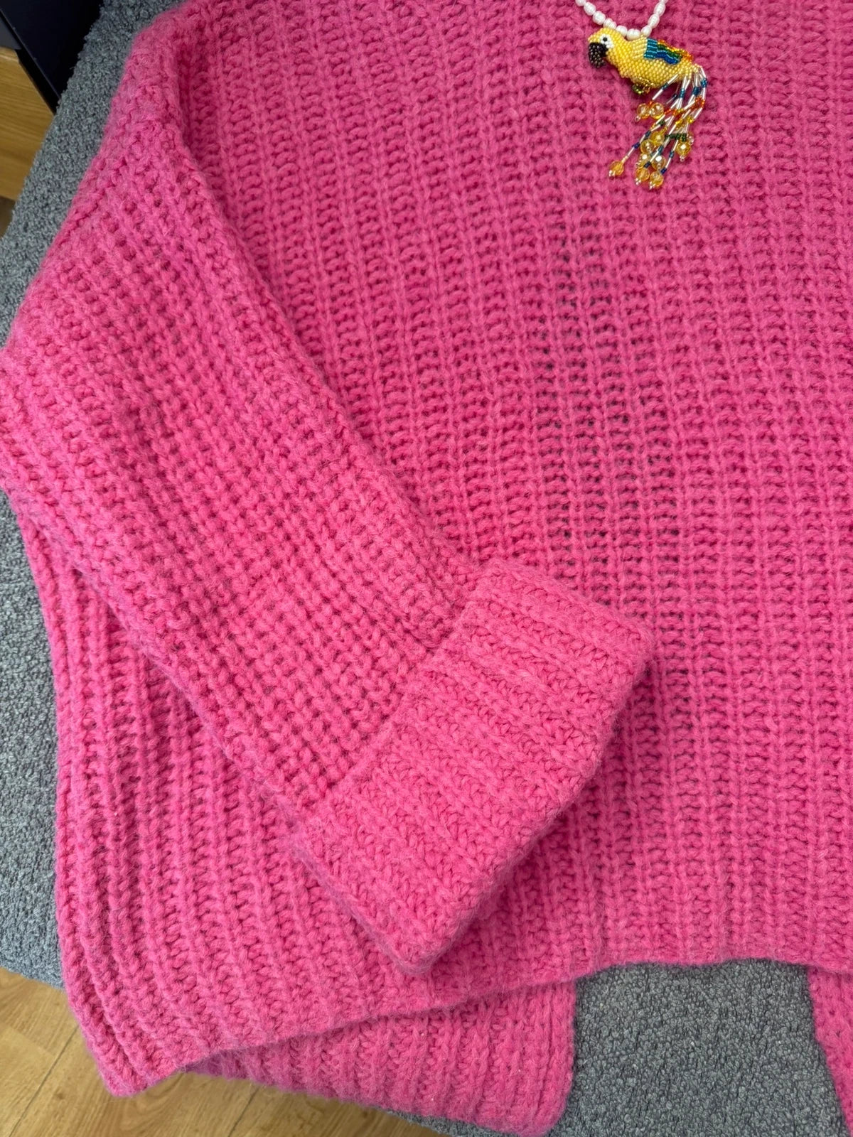 By Malene Birger alpaca pink oversize jumper sweater - view 2