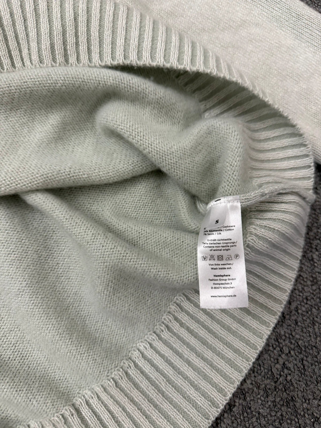 Hemisphere turquoise cashmere cotton silk blend cardigan - view 7